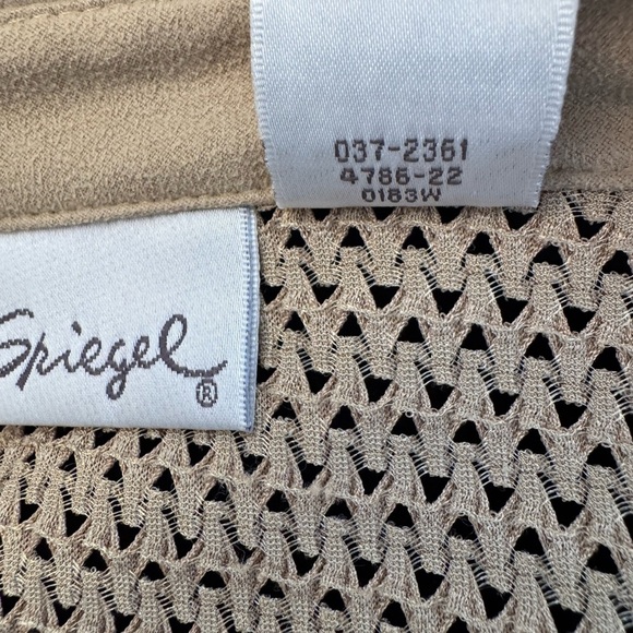 Spiegel Tan Utility Jacket with Mesh Accents Sz xl - Picture 6 of 8